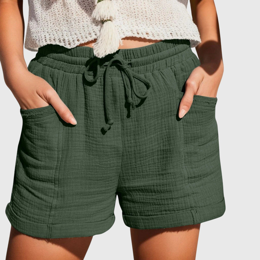 Evanya™ | Linnen Katoenen Shorts