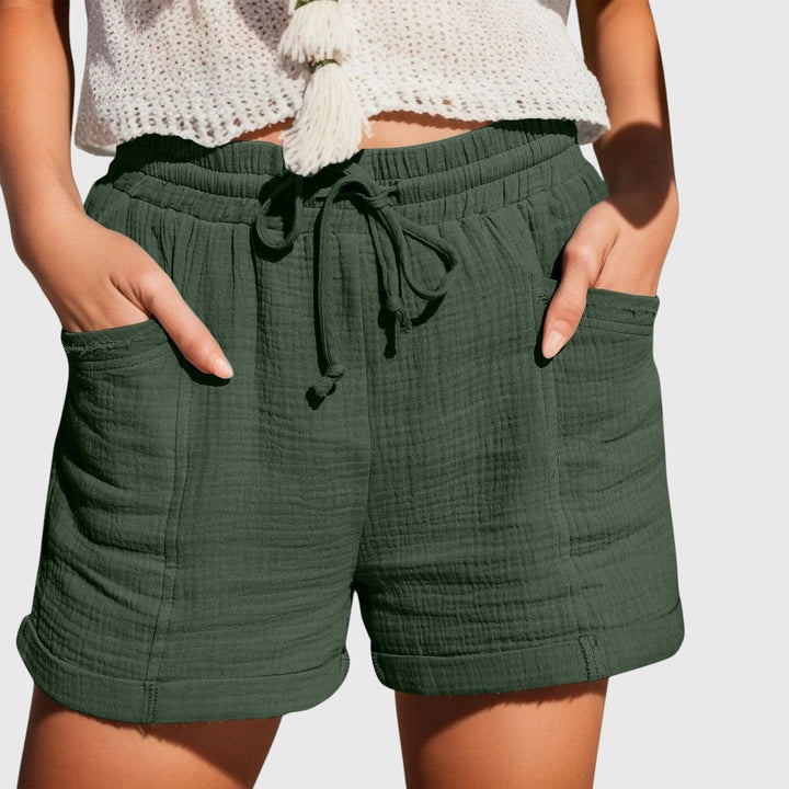 Evanya™ | Linnen Katoenen Shorts