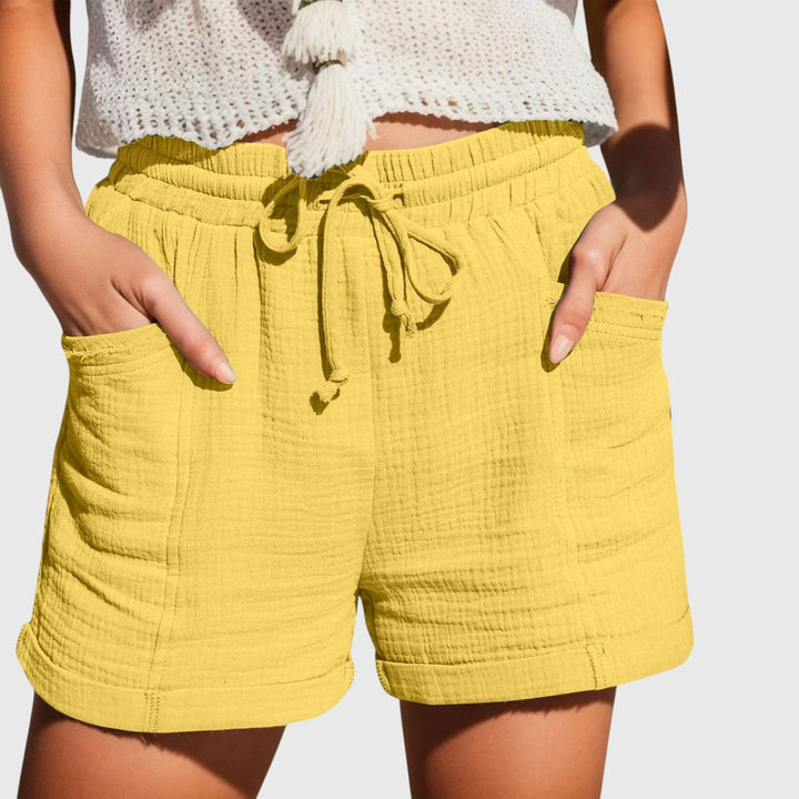 Evanya™ | Linnen Katoenen Shorts